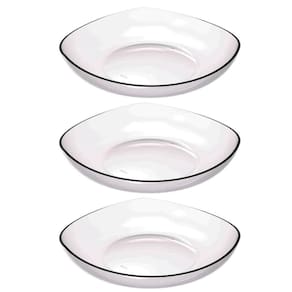 Kit 3 Cestas para Frutas Verduras Fruteira de Mesa Transparente 3,5L Trio Crippa Bancada