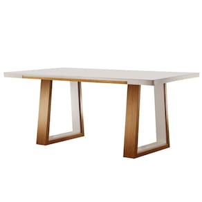 Mesa de Jantar com Vidro - Real-2,0x1,0m - Requinte Salas