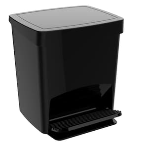 Lixeira Smart Crippa Com Pedal Resistente 15 Litros Preta