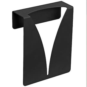 Gancho Inox Preto 9x11cm Pendurador de Toalha Mini Organize Masutti Copat
