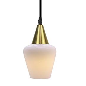 Pendente Taschibra Monalisa Branco Leitoso E27 Bivolt Ouro