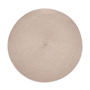 Jogo Americano Redondo Fresno Espiral Areia 38cm Unidade - Lyor