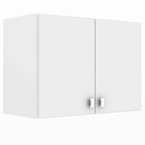 Armário Aéreo Lavanderia Multiuso 62,9x31x45cm 2 Portas Branco AM3104 Tecnomobili
