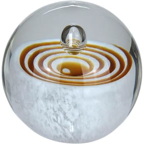 Esfera Decorativa Enfeite Home&co Vidro 8x8x8cm Amarelo