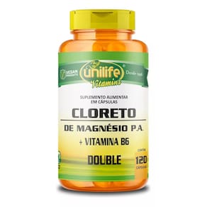 Cloreto de Magnésio P.A. + Vit B12 810mg 120 Caps - Unilife