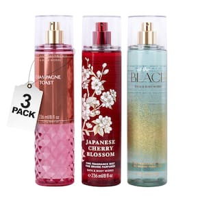 Conjunto de presentes Perfume Bath + Body Works Fine Fragrance 3x236ml