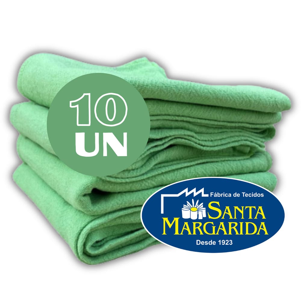 Jogo 10 Panos de Prato Cozinha Grande Liso Pé de Galinha Colorido