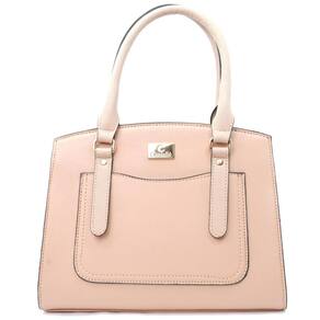 Bolsa Casteliê Casual Detalhes Recortes Feminina - Rosa Claro