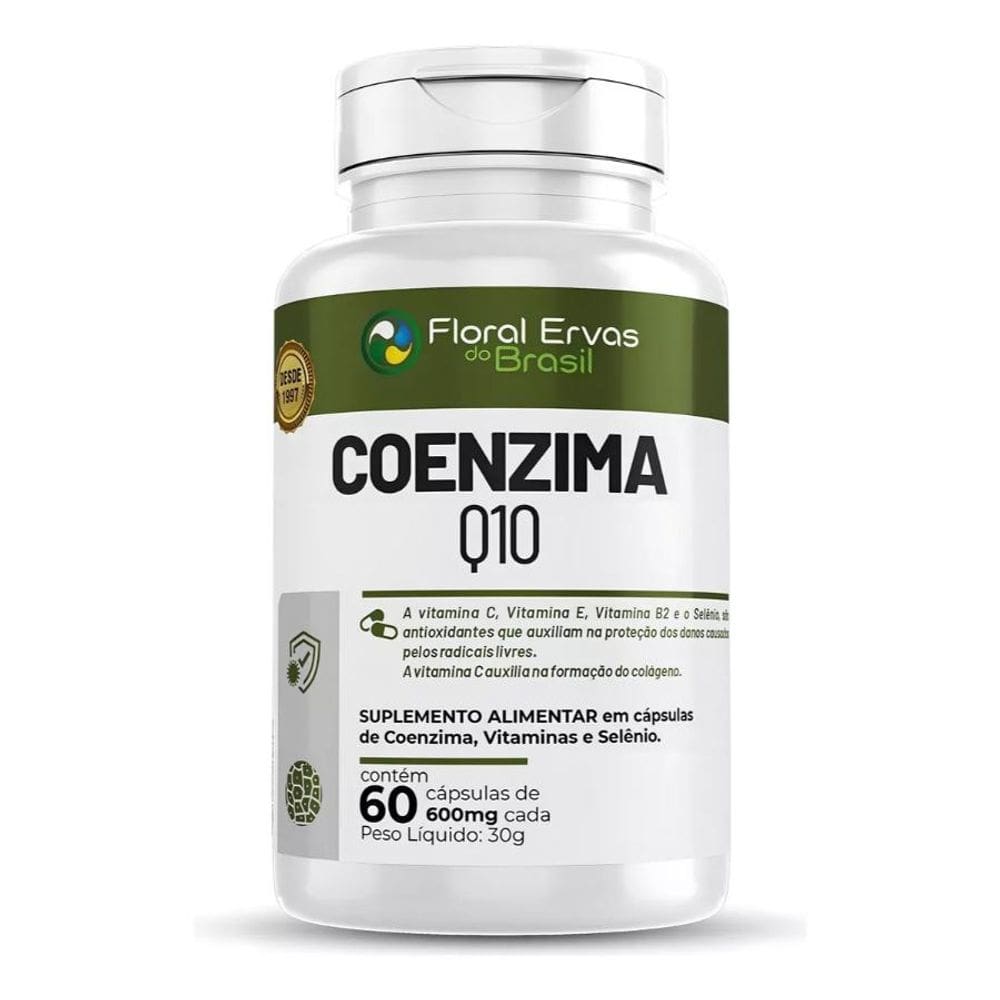 Coenzima Q10 600mg 60 cápsulas - Floral Ervas