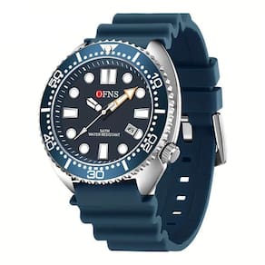 Relógio, Movimento Quartz, Display Redondo, Caixa De Liga De Azul Escuro
