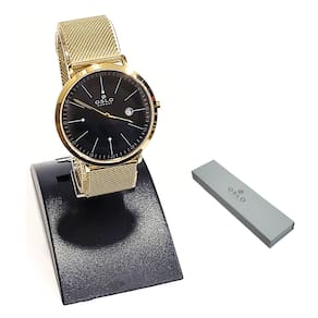 Relógio Oslo Masculino Analógico Dourado Slim OMGSSS9U0003 P1KX