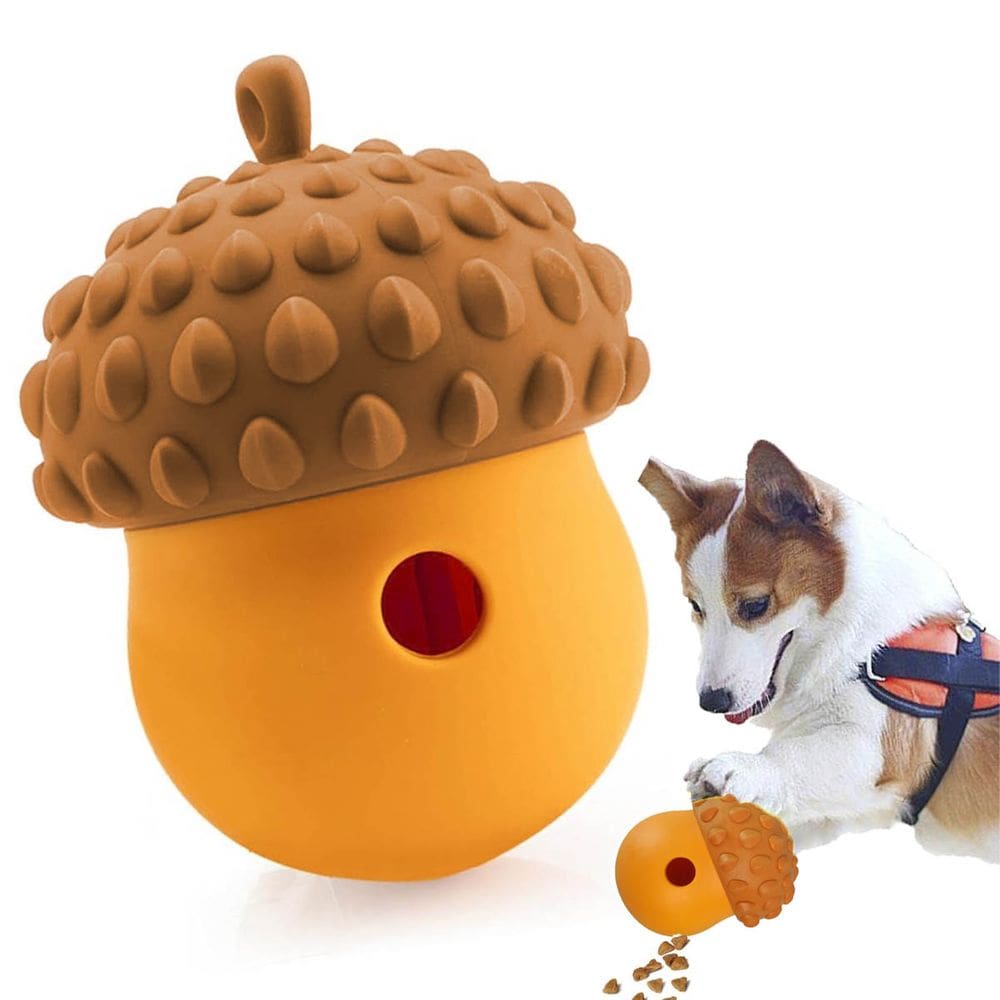 Comedouro Pet Interativo Cachorro Gato Brinquedo Com Raçao Mordedor Divertido Petisco Recompensa Treinamento Diversao Petshop