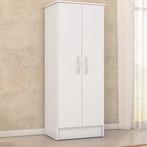 Armário Multiuso Sapateira 2 Portas Boston - Branco Branco