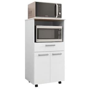 Armário De Cozinha Balcão Multiuso Duplo Forno Duetto Branco Kit`s Paraná Branco