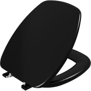 Assento Sanitário Almofadado Para Louça Thema Preto 02
