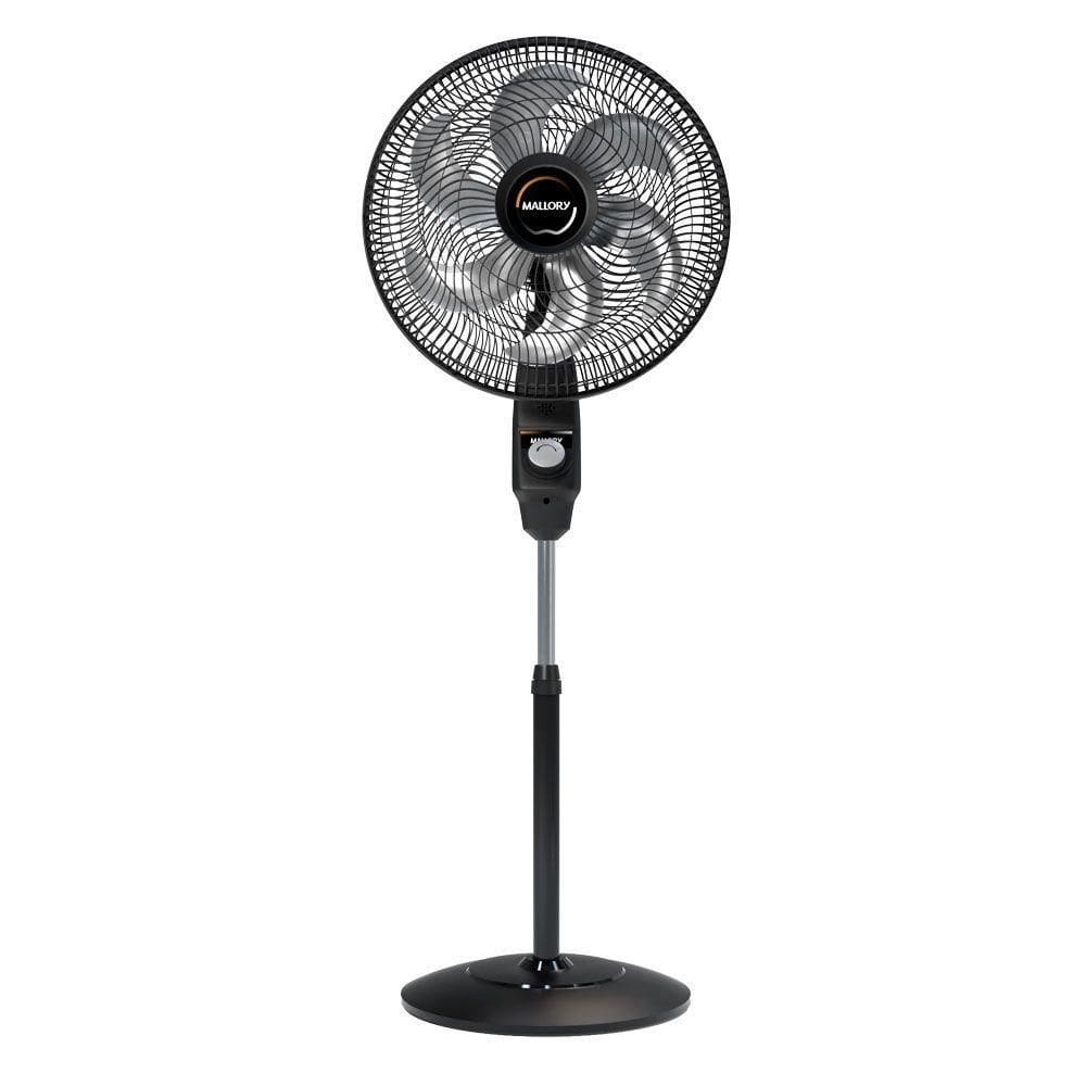 Ventilador de Coluna Mallory Éolo 6 Pás 126W Preto Grafite - 220V