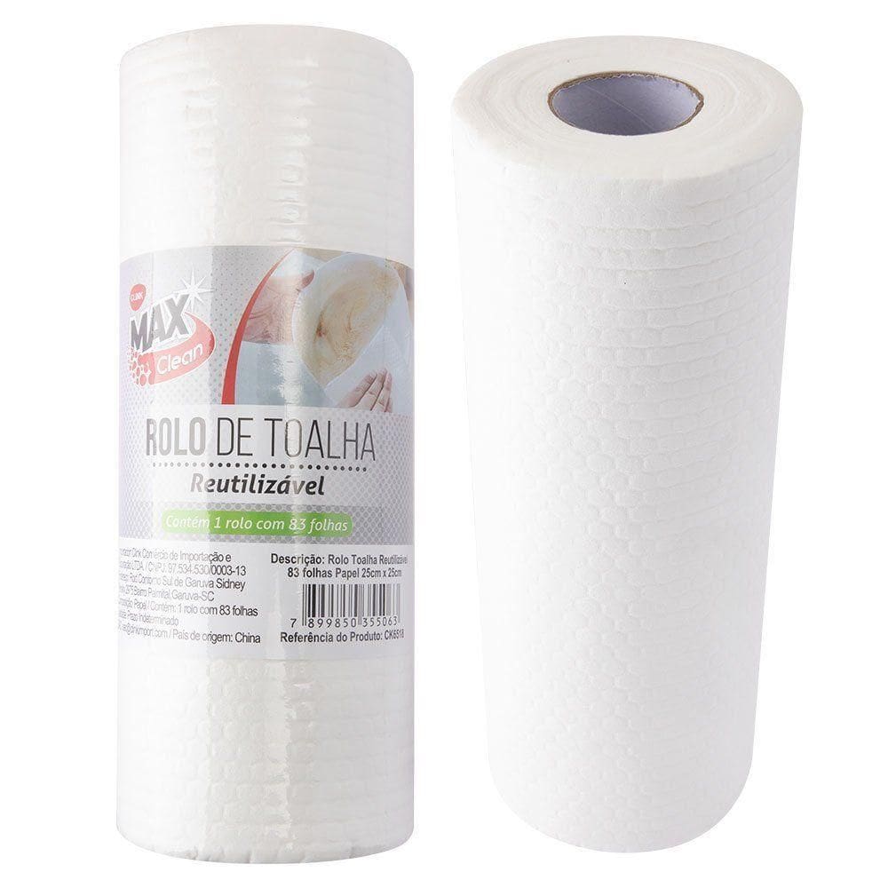Rolo Toalha Descartavel 83 Folhas Papel 22,5cm X 25cm