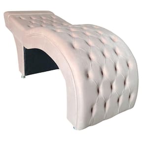 Maca Estética Estofada M1 60cm Veludo Rose Gold Claro - In9 Decor