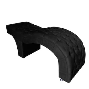 Maca Estética Estofada M1 80cm Veludo Preto - In9 Decor