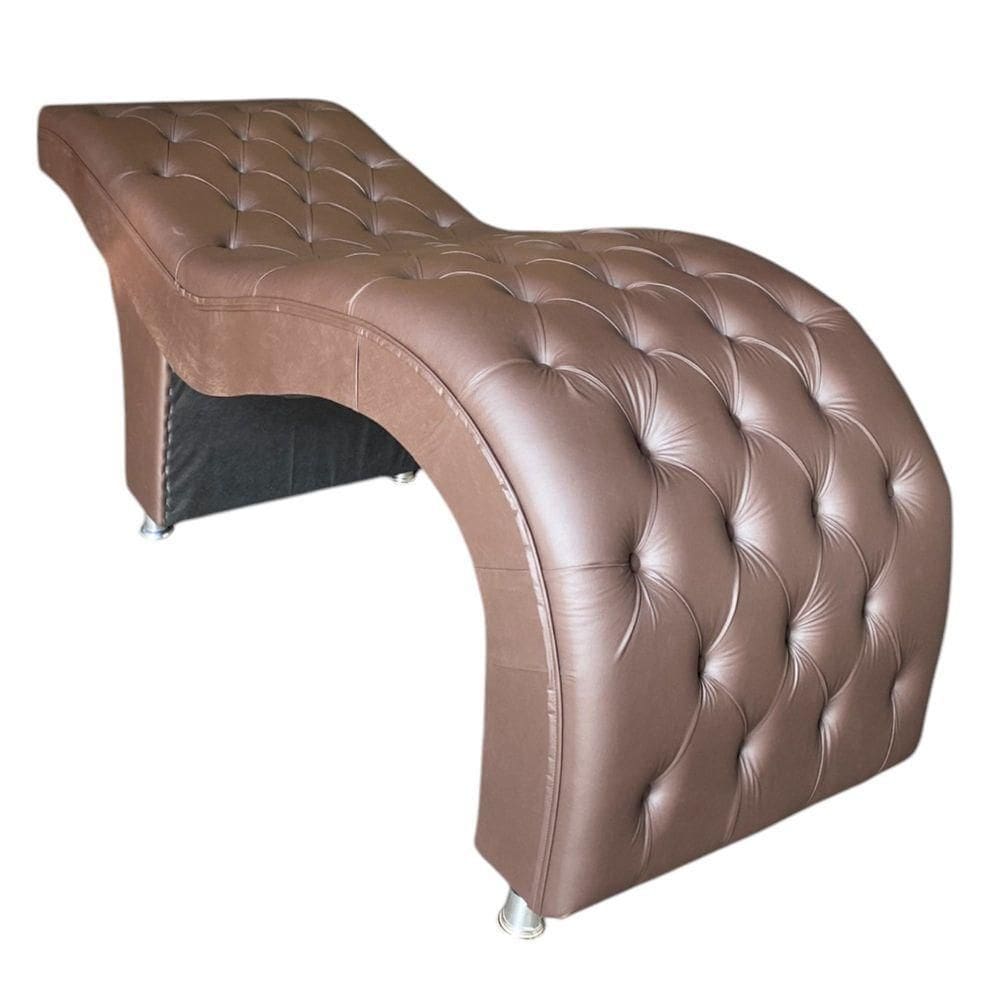 Maca Estética Estofada M2 80cm Corino Marrom - In9 Decor