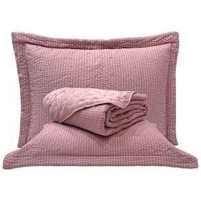 Cobre Leito Queen Lume Dupla Face 3pç 100% Poliéster Malva