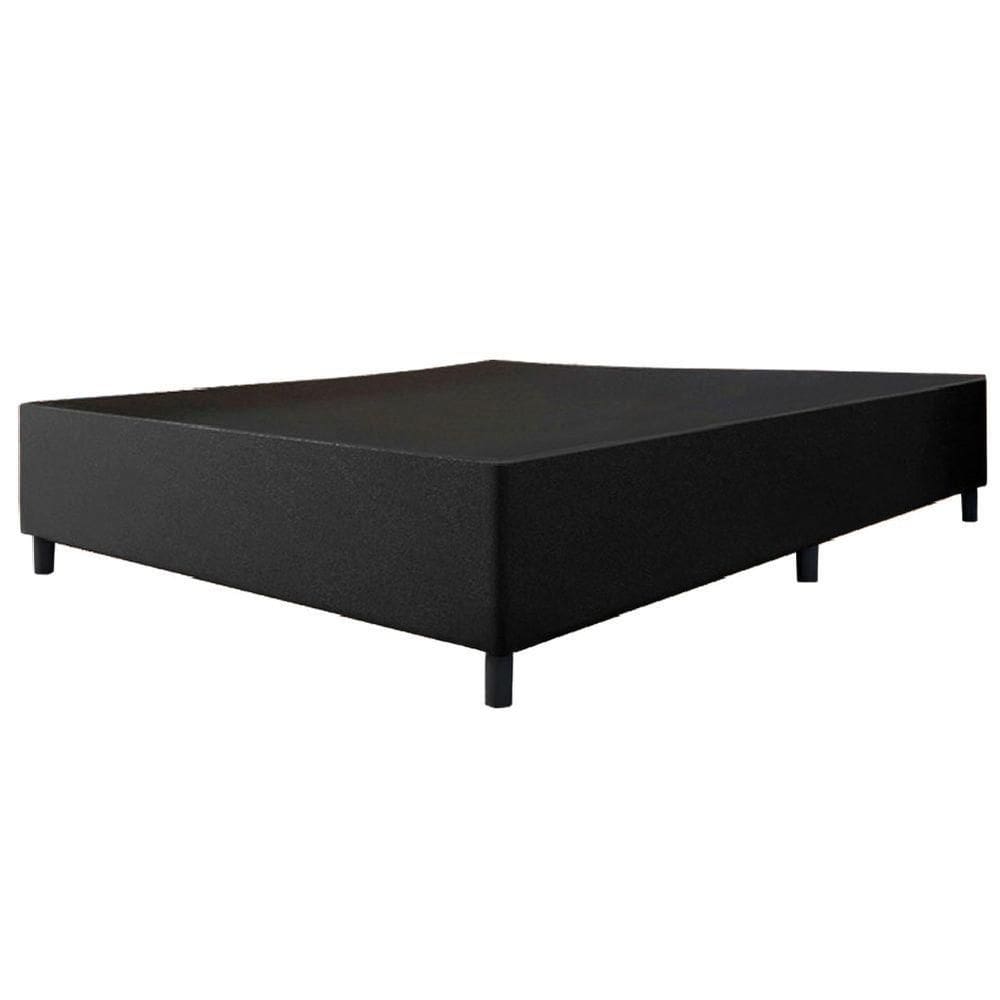 Cama Base Casal King 1,93m Suede Marsala Preto