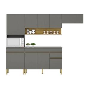 Conjunto de Armarios Modulados Line com 9 Portas e 1 Gaveta