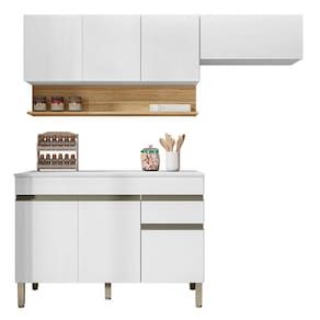 Conjunto de Armarios Modulados Line com 7 Portas e 1 Gaveta