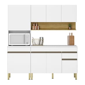 Conjunto de Armarios Modulados Line com 8 Portas e 1 Gaveta