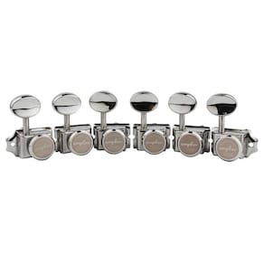 Afinadores de cordas Guitarra Lock Guyker Vintage 6 Inline Nickel