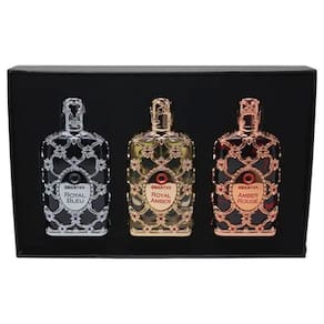 Kit Perfume Orientica Royal Bleu Unissex 30ml + Amber 30ml + Rouge 30ml