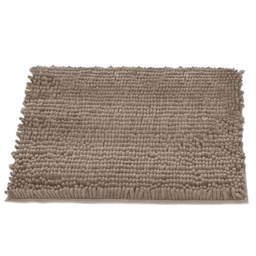 Tapete Buettner Microfibra Antiderrapante Chenille Ginko 60cmx90cm Areia