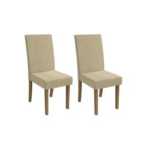 Cadeira Sala de Jantar 2CAD131 Kit 2 Un Canela/Boucle Bege - Kappesberg