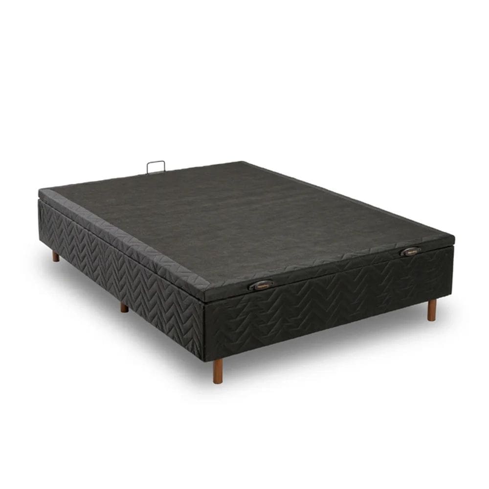Box Kappesberg Baú Casal 138X188X30CM Preto