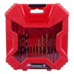 Kit de Brocas e Bits com 33 Peças Worker
