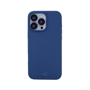 Capa iPhone 16 Pro Max Originais iPlace, Silicone Essential, Azul