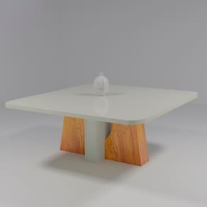 Mesa Magic 135x135 MDF/Vidro Bom Pastor