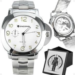Relogio Masculino Qualidade Premium Aço Inox Prata + Caixa