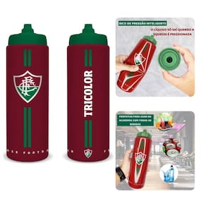 Squeeze 950Ml Garrafa Trooper Bico Inteligente Pressão Anti