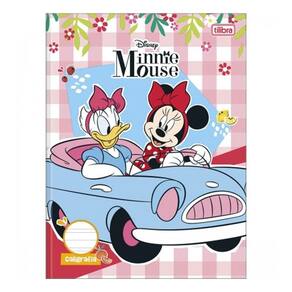 Caderno Caligráfia 40Fls Univ Minnie Mouse Rosa Tilibra