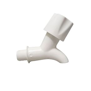 Torneira Para Bebedouro Água Industrial Branca Rosca 1/2