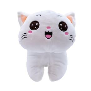 Gato De Pelúcia Olhos Abertos - 32 Cm  3 Cores
