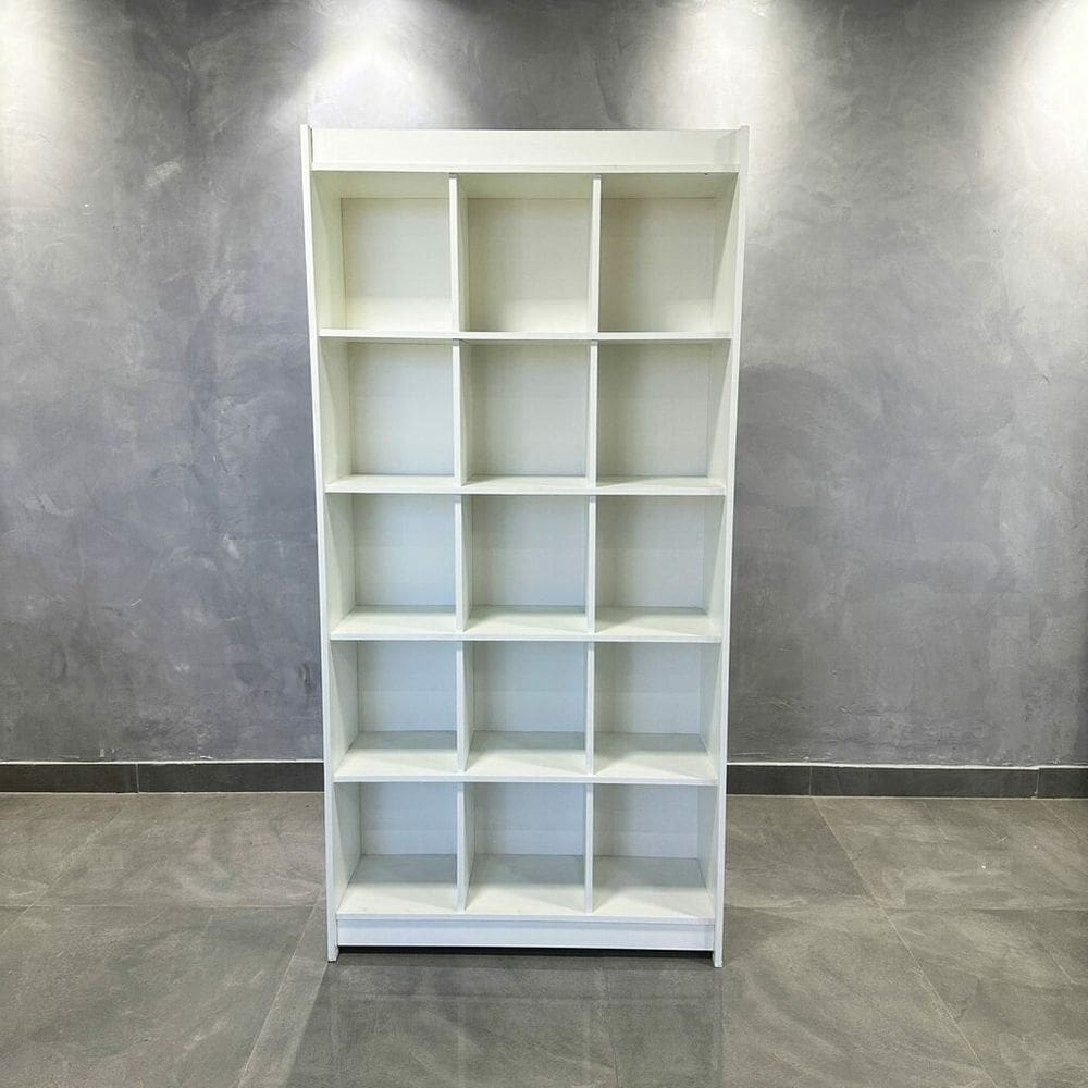 Estante Colmeia Multiuso Branco 185X92X32Cm - Deep