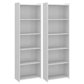 Kit Estantes Para Livros Branco 185X276X32 - Deep
