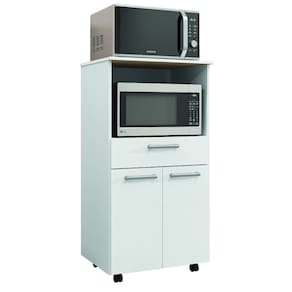 Armário de Cozinha Balcão Multiuso Duplo Forno Duetto Branco Kit`s Paraná