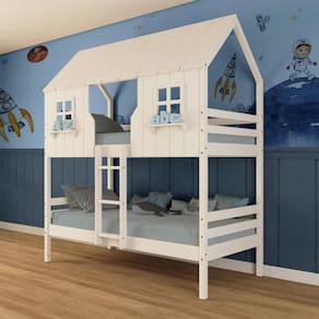 Beliche Casinha Encantada Madeira Maciça Branco Megamobilia