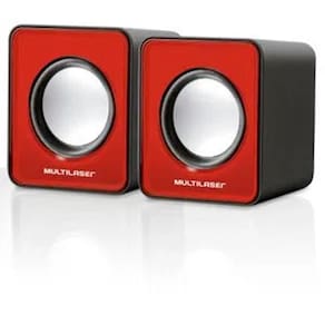 Caixa de Som Multimidia Usb 3w Rms Pc Vermelho