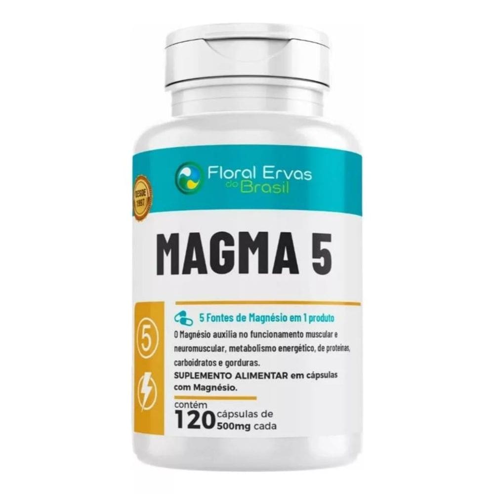 Magma 5 500mg 120 Cápsulas - Floral Ervas