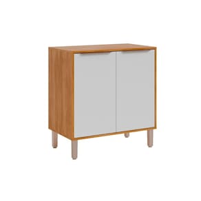 Módulo Cozinha MGM Divina Balcão c/ Tampo c/ 2 Portas 80 cm Cinamomo/Branco-MGM