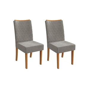 Kit 2 Cadeiras Sala Jantar 2CAD129 2 Un Canela/Boucle Cinza - Kappesberg